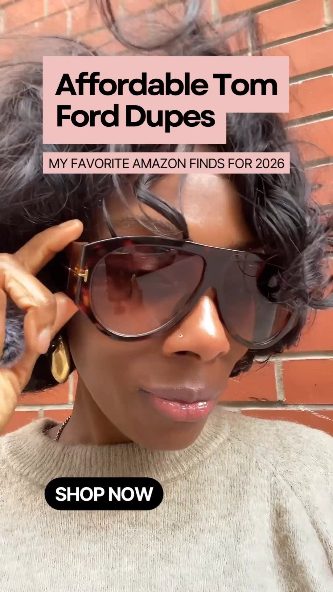 Aviator sunglasses are the must-have accessory for 2026. 😎

The Tom Ford Bronson D Frame sunglasses are at the top of the list. But with the expensive $560 price tag, the oversized aviators by HerJour for $21.99 look a whole lot better. 

If you’re looking for the look for less that doesn’t look cheap and are still on trend, then get HerJour aviators. They also come in a variety of colors to choose from.

#TomFord #Sunglasses #AmazonFinds #Amazon #dupes #LTKStyleTip

#LTKFindsUnder50 #LTKStyleTip


#LTKSpringSale #LTKootd #LTKSaleAlert