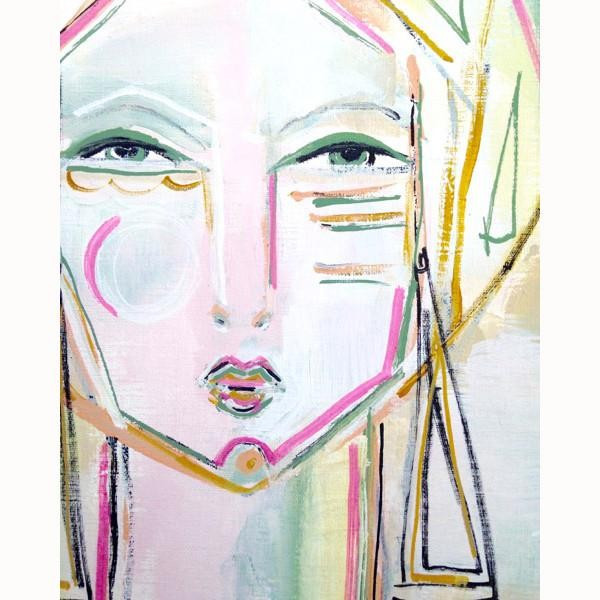 Tamsin Abstract Face Print | Mintwood Home