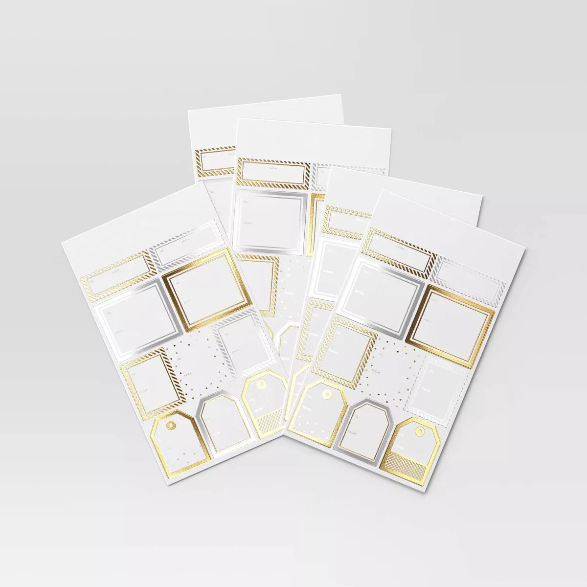 50ct To/From Peel and Stick Christmas Gift Tag Gold/Silver - Wondershop™ | Target