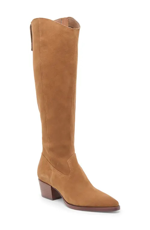 Dolce Vita Virona Water Resistant Boot in Brown Suede H2O at Nordstrom, Size 10 | Nordstrom
