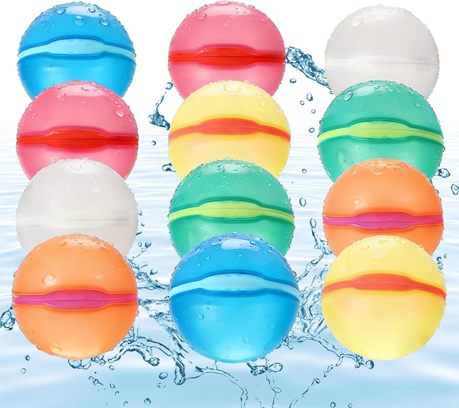 Reusable Water Balloons Refillable for Kids: Soft Silicone Material Self Sealing for Outdoor Acti... | Amazon (US)