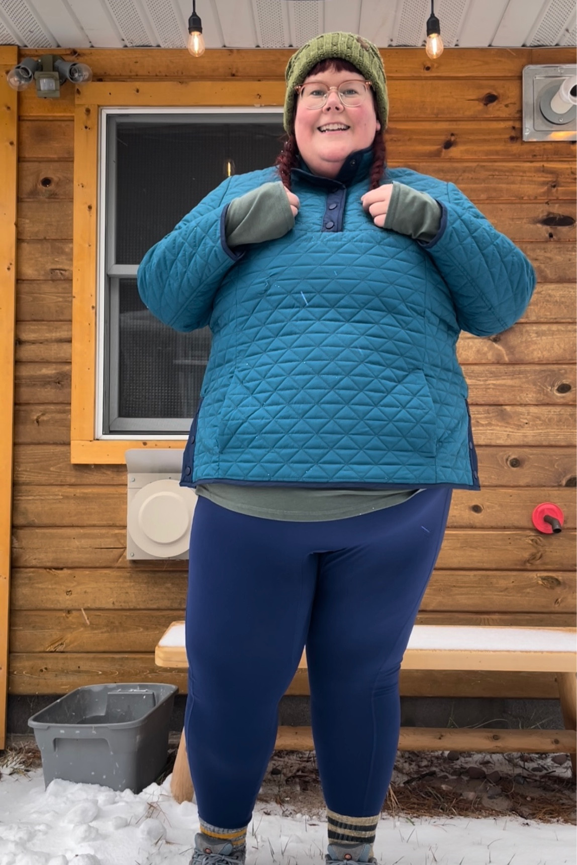 The first snowy hike of the season! How are you staying warm? This jacket is available in plus sizes up to size 3X and is incredibly warm. 

#LTKcurves #LTKSeasonal #LTKfit