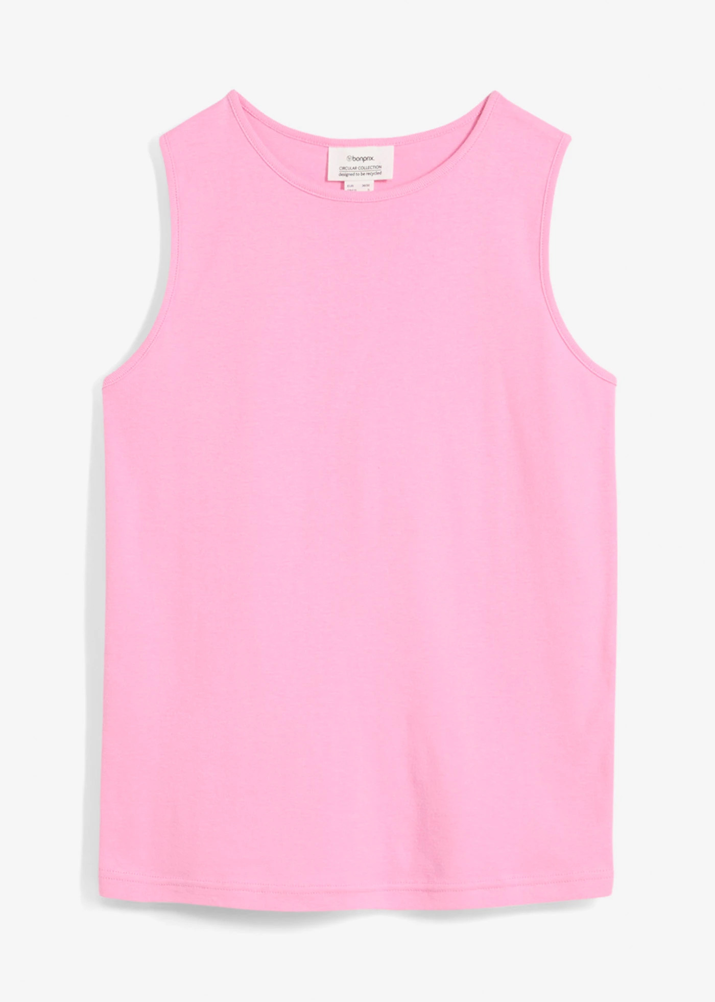 Geribde top van biologisch katoen roze | Bonprix NL (Influencer)