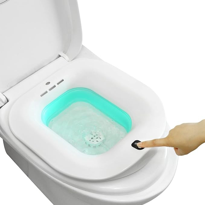 Electric Sitz Bath- Foldable Postpartum Care Basin，Sitz Bath Tub for Soothes and Cleanse Vagina... | Amazon (US)