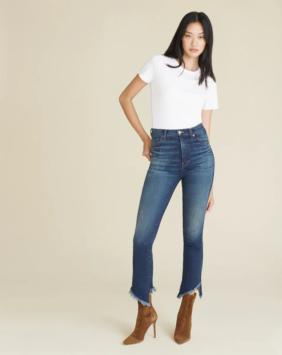 Danni High-Rise Kick-Flare Jean | Veronica Beard