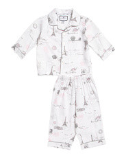Girls 2pc Paris Musings Pajama Set | Baby Girls (0-24m) | Marshalls | Marshalls
