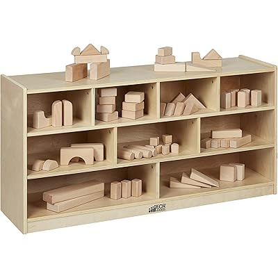 ECR4Kids ELR-0419 Birch 5-Section School Classroom Storage Cabinet with Casters, Commercial or Perso | Amazon (US)