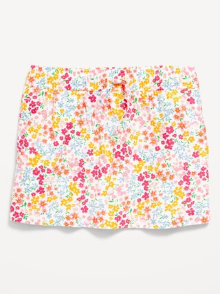 Linen-Blend Drawstring Skirt for Girls | Old Navy (US)