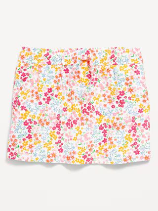 Linen-Blend Drawstring Skirt for Girls | Old Navy (US)
