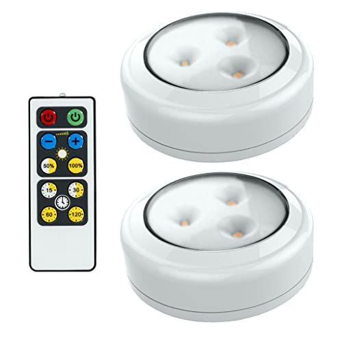 Brilliant Evolution LED Lights 2 Pack with Remote | Wireless LED Under Cabinet Lighting | Under C... | Amazon (US)
