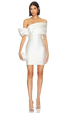 SOLACE London Edda Mini Dress in Cream from Revolve.com | Revolve Clothing (Global)