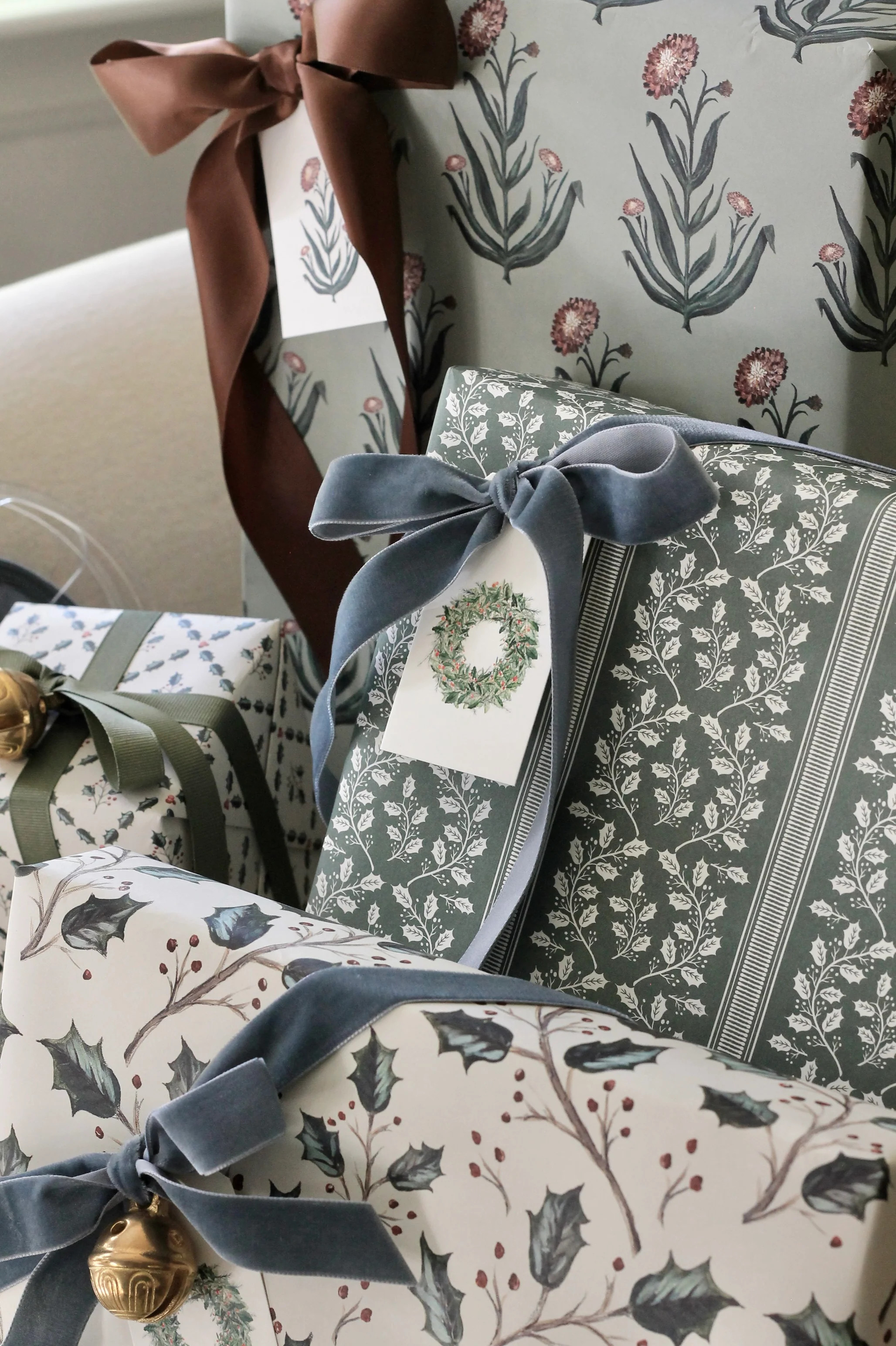 Luxury Velvet Ribbon | Blue Spruce | JSH Home Essentials