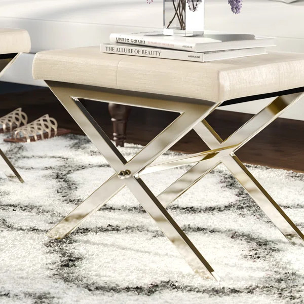 Norah 18'' Tall Metal Vanity Stool | Wayfair North America