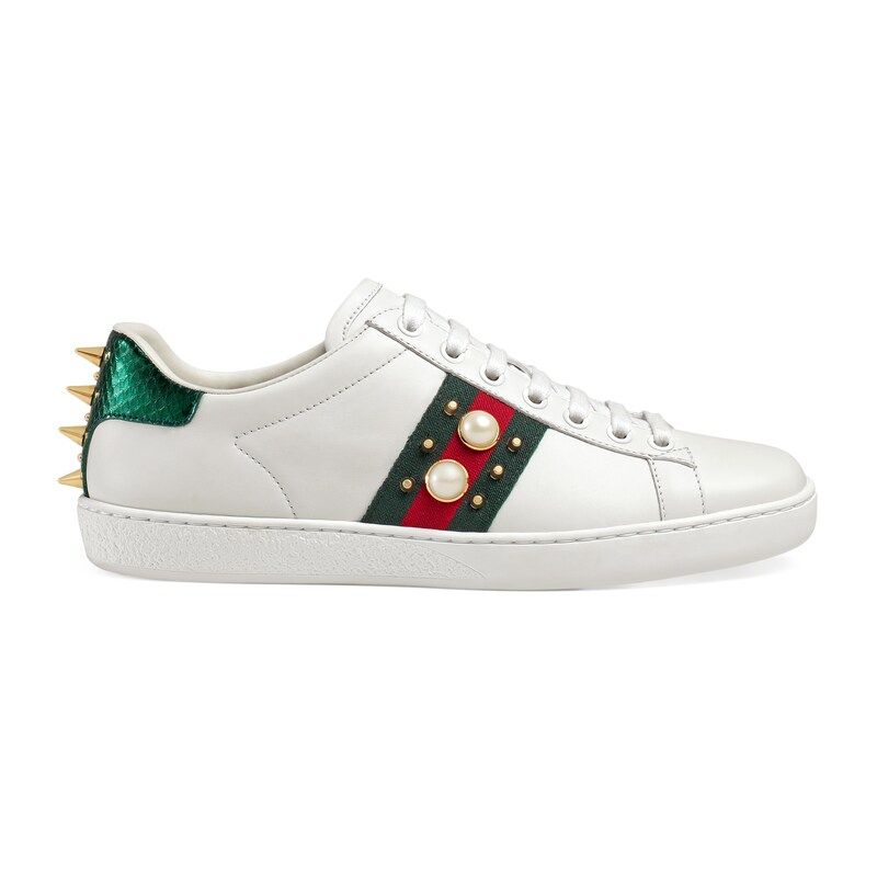 Gucci Ace studded leather low-top sneaker | Gucci (AU)