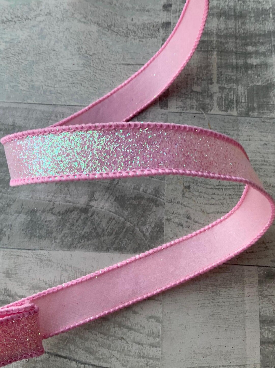 Pink Ribbon, Light Pink, Ribbon, Light Pink Sugar Frost, Double Sided, Designer Ribbon, 1.5 X 10 ... | Etsy (US)
