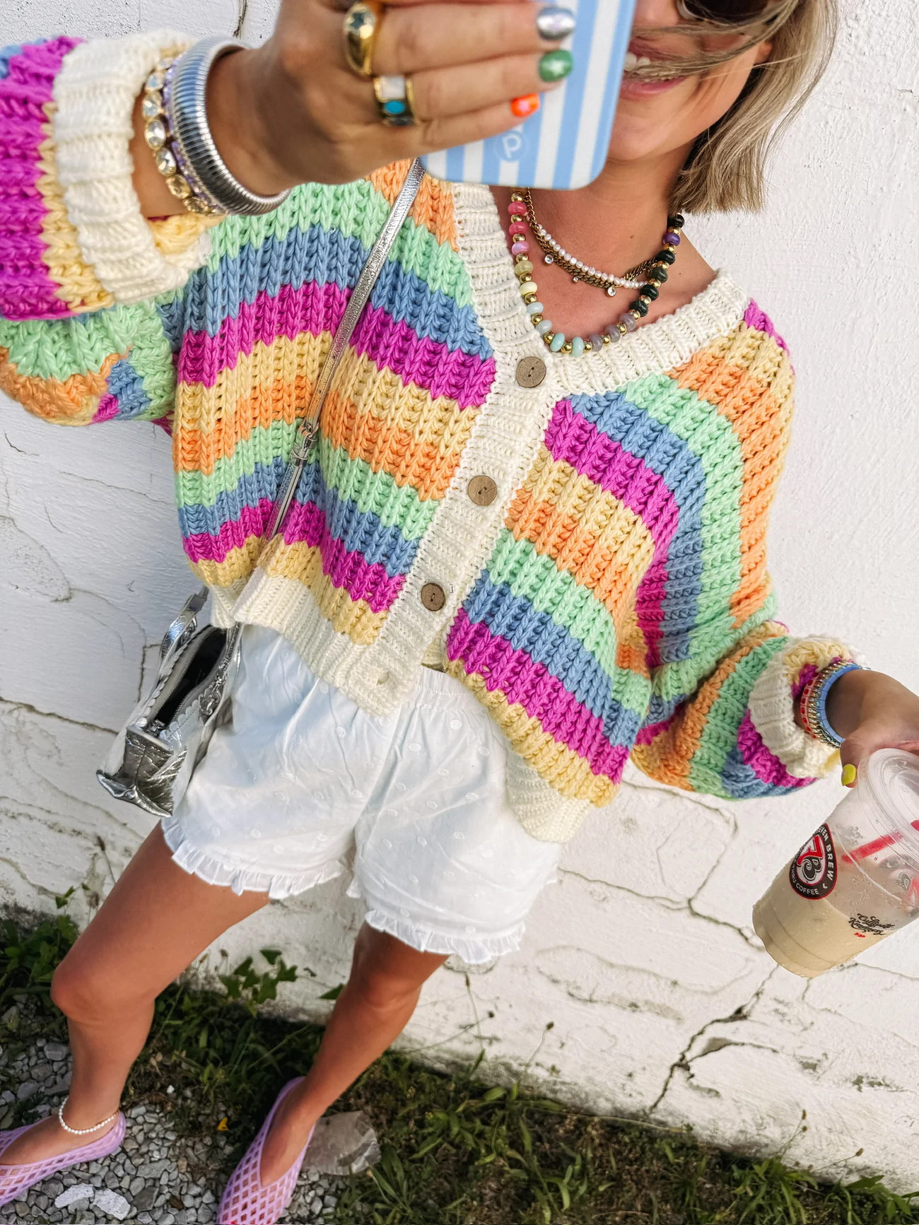 setting sun cardigan | Etta+East
