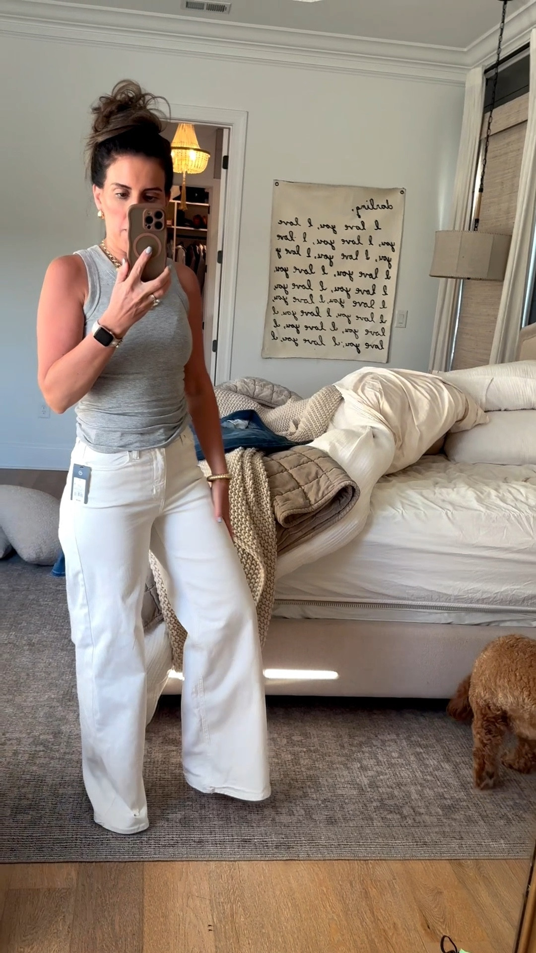 The best white jeans! Thick, stretch and hold you in all the right places! 

#LTKgrwm #LTKMidsize #LTKootd