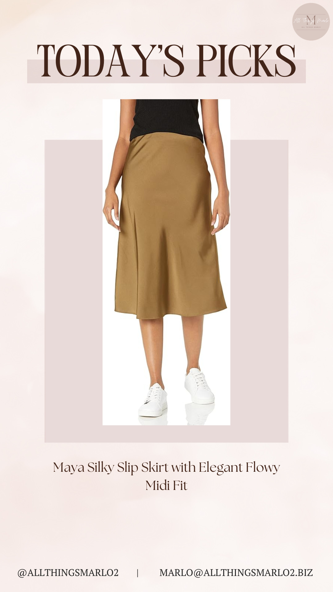 Maya Silky Slip Skirt with Elegant Flowy Midi Fit 

 #LTKSeasonal #LTKWorkwear #LTKTravel
