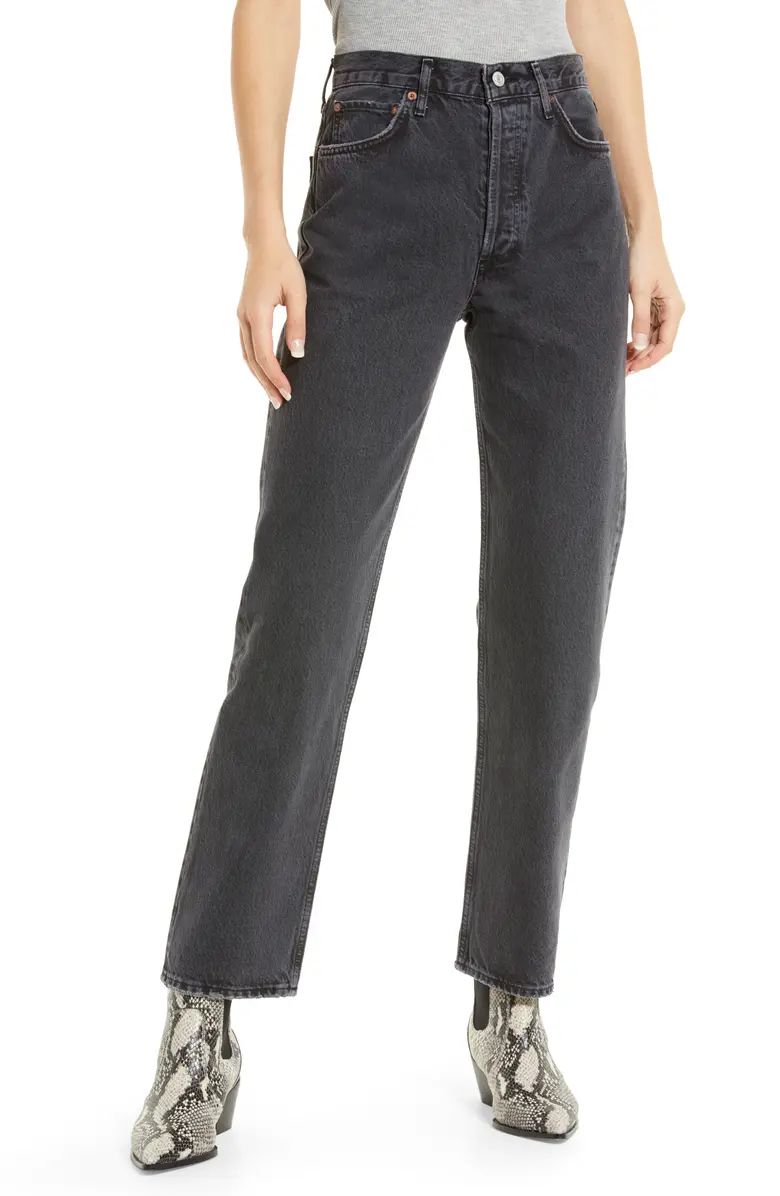 AGOLDE '90s Pinch High Waist Straight Leg Organic Cotton Jeans | Nordstrom | Nordstrom