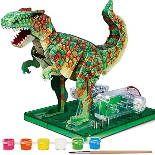 Playz Electric T Rex Dinosaur Toys for Kids - DIY Dino Construction & Painting Kit - STEM Learnin... | Amazon (US)