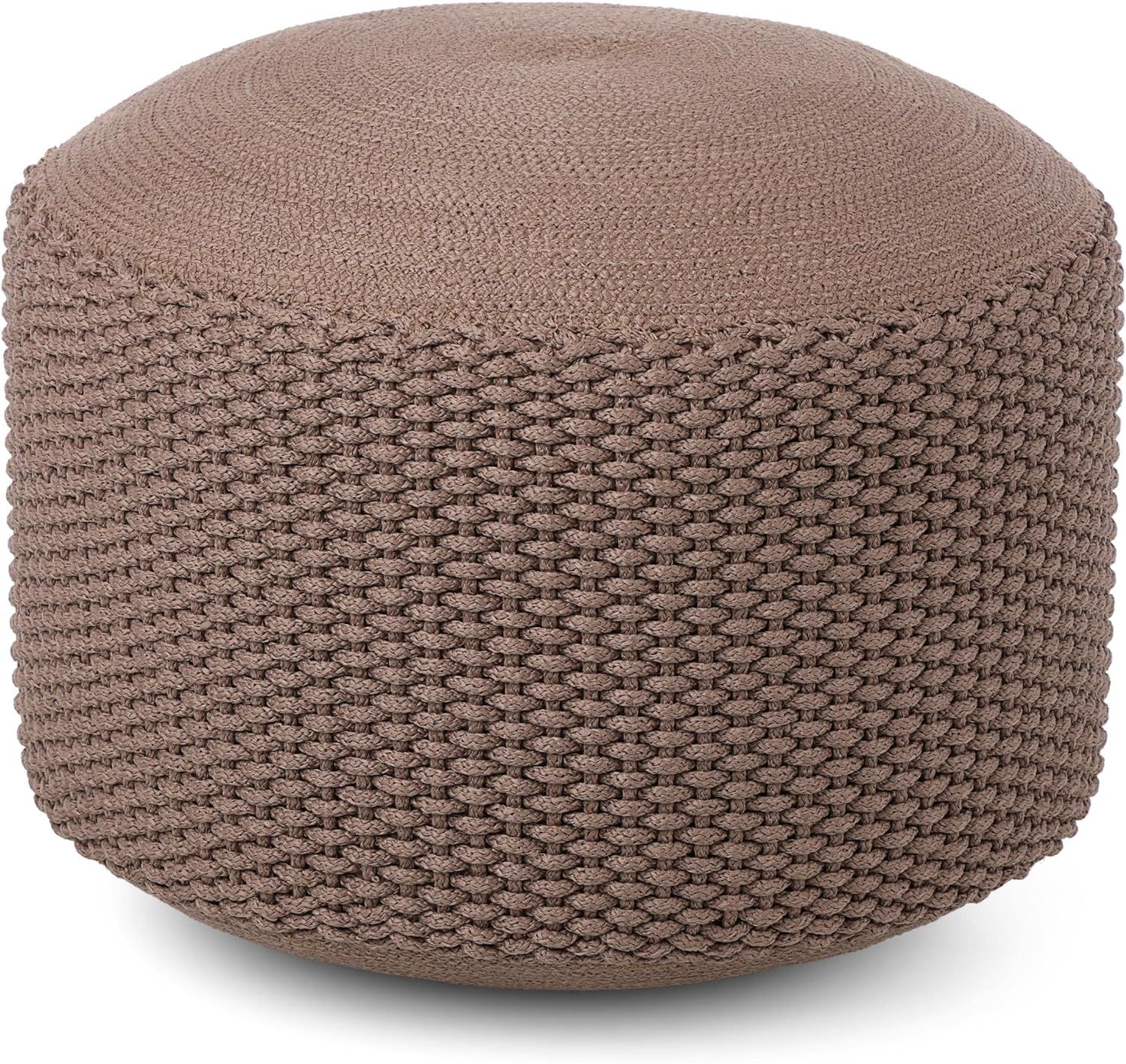BIRDROCK HOME Outdoor Pouf Ottoman | Outdoor Patio Waterproof Foot Rest | Large Pouf for Living R... | Amazon (US)