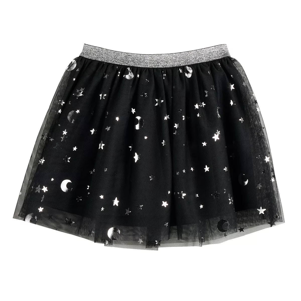 Toddler Girl Jumping Beans® Metallic Moon & Stars Double-Layer Tutu | Kohl's