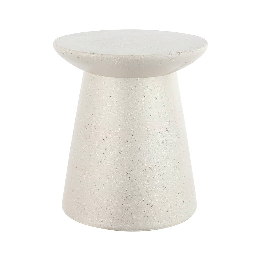 JONATHAN Y TBL1108D Hollie 18" Minimalist Modern Drum Indoor/Outdoor Accent Table Pedestal Contem... | Amazon (US)