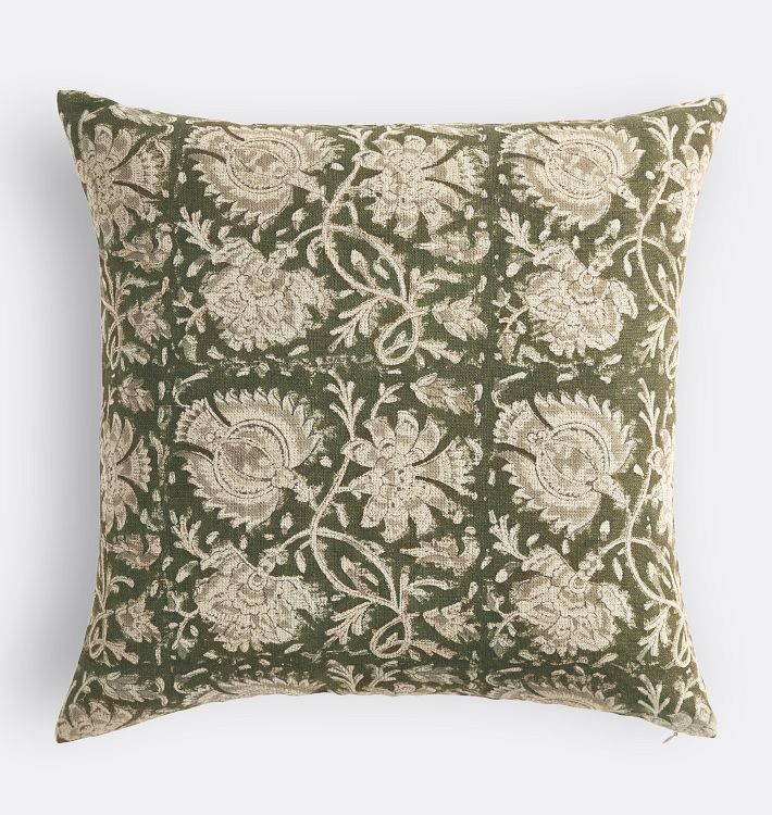 Lotus Botanical Print Pillow Cover | Rejuvenation