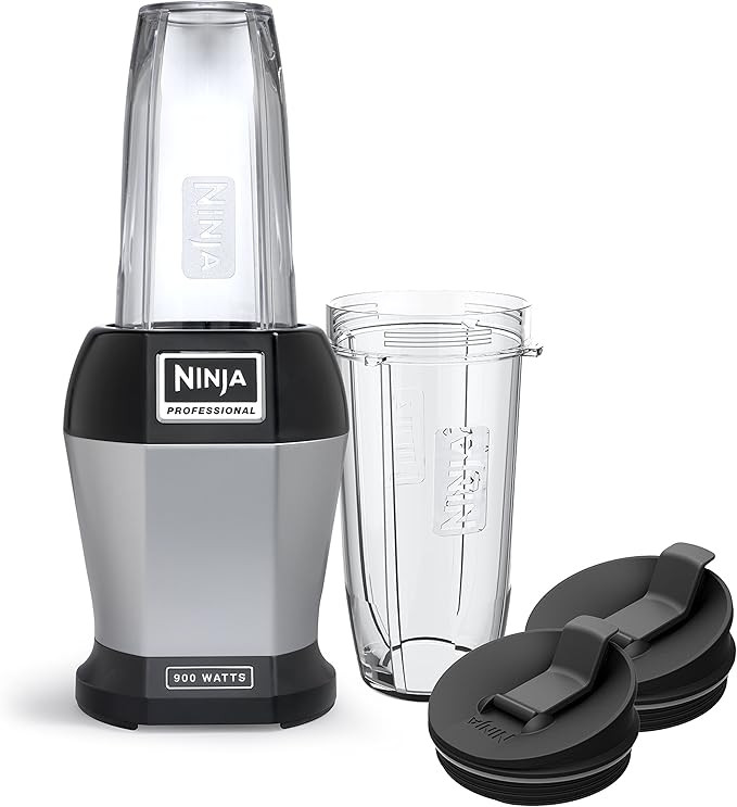 Ninja BL450C, Nutri Pro Personal Blender For Juices, Shakes & Smoothies, 18 and 24 Oz cups, Black... | Amazon (US)