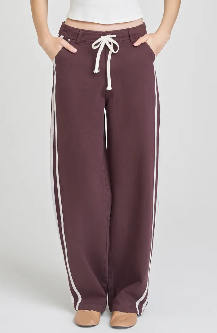 WAYF Mercer Denim Track Pants | Nordstrom | Nordstrom