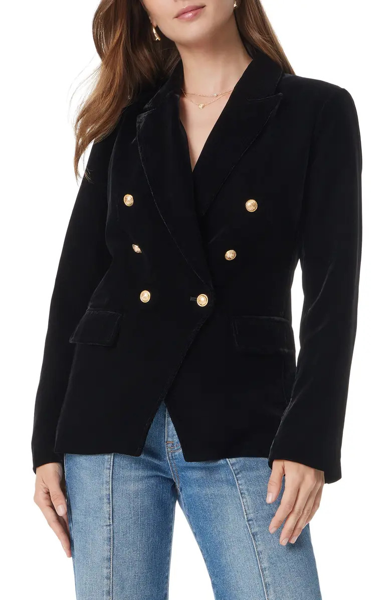 Imogen Double Breasted Velvet Blazer | Nordstrom