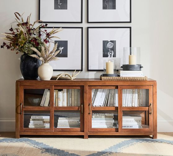 Menlo Reclaimed Teak Console Table (73") | Pottery Barn (US)