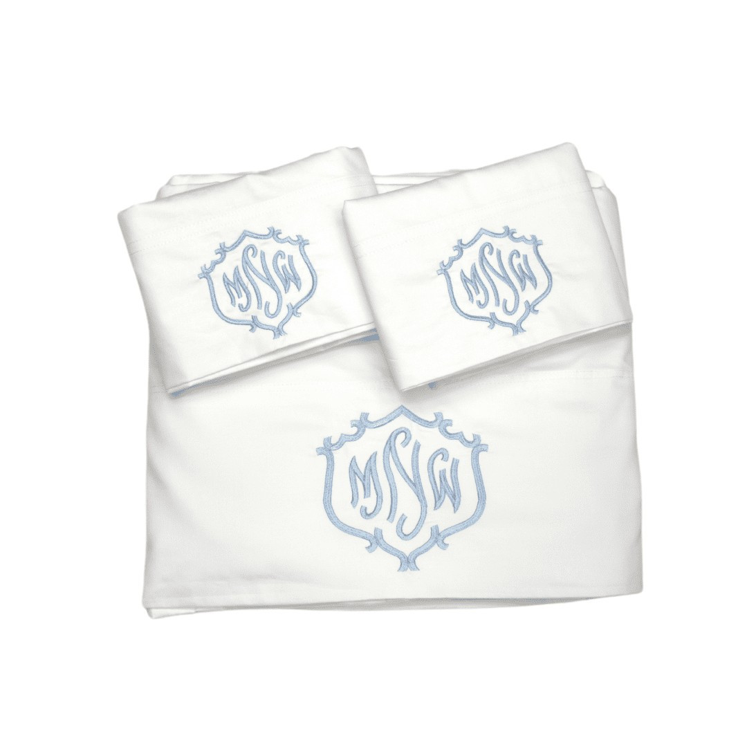 White Cotton Sateen Sheet Set | The Pillow Bar