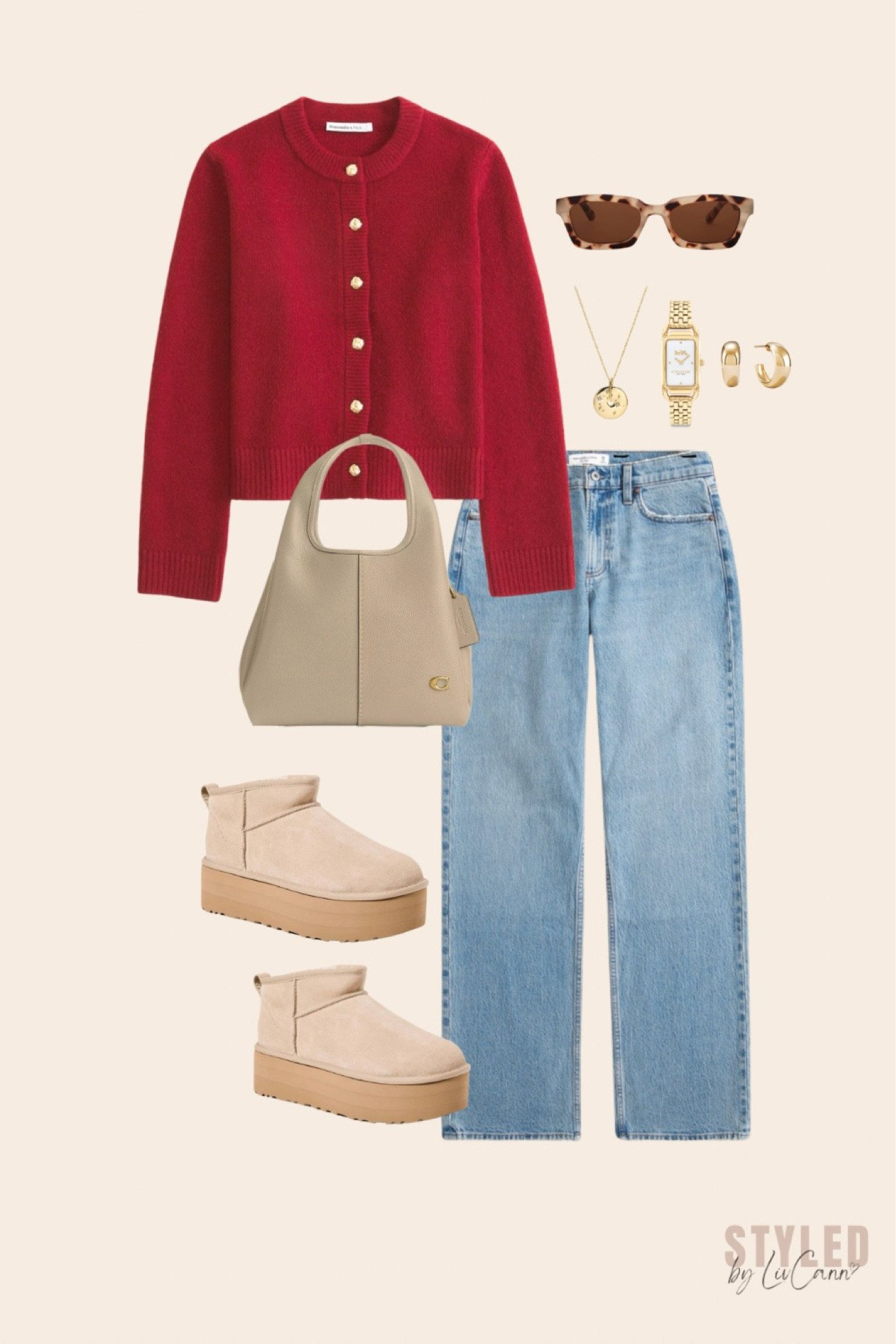 red cardigan ootd! another red sweater for this fall/winter ❤️🤎🫢

#fallootd #ltkootd #winterootd #popifred #redoutfitaesthetic #redcardigan #redsweater #platformuggs #sandultraminis #platformultraminis #abercrombieaesthetic #abercrombie 

#LTKSeasonal #LTKGiftGuide #LTKStyleTip