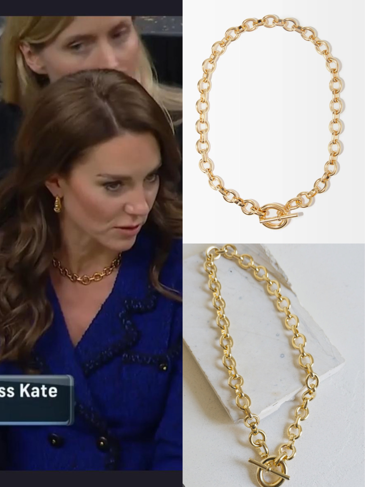 Kate wearing Lombardi portrait necklace 

#LTKstyletip