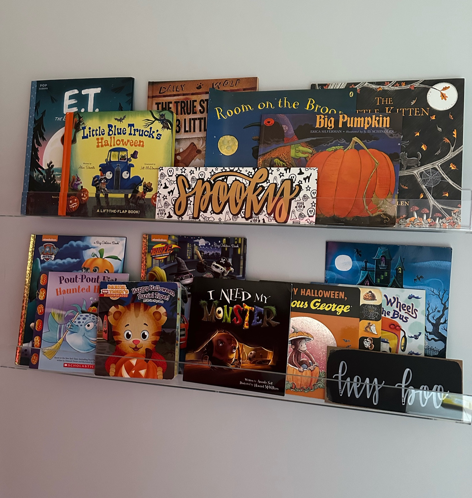 It's spooky season! Updated my son's bedroom acrylic bookshelves with Halloween theme books! #halloween #kidbedroom #halloweenbooks #amazonfinds #kidbooks

#LTKHalloween #LTKFamily #LTKKids