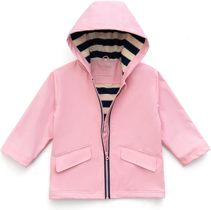J.THBRO Kids Rain Jacket Boys Raincoat with Hood Lightweight Rain Jacket for Kids Outdoor Windbre... | Amazon (US)