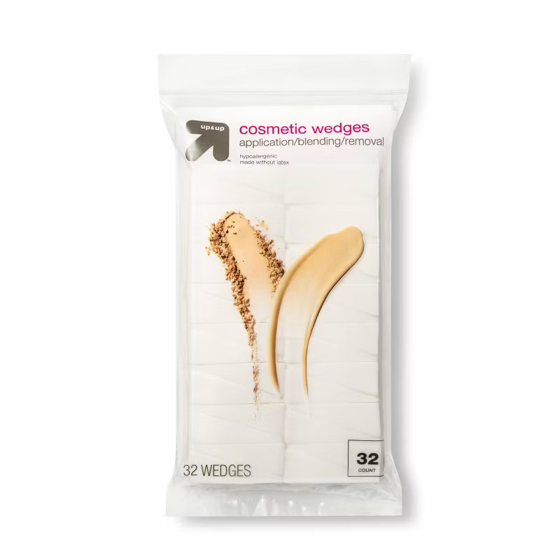 Latex Free Foam Cosmetic Wedges - White - 32ct - up & up™ | Target
