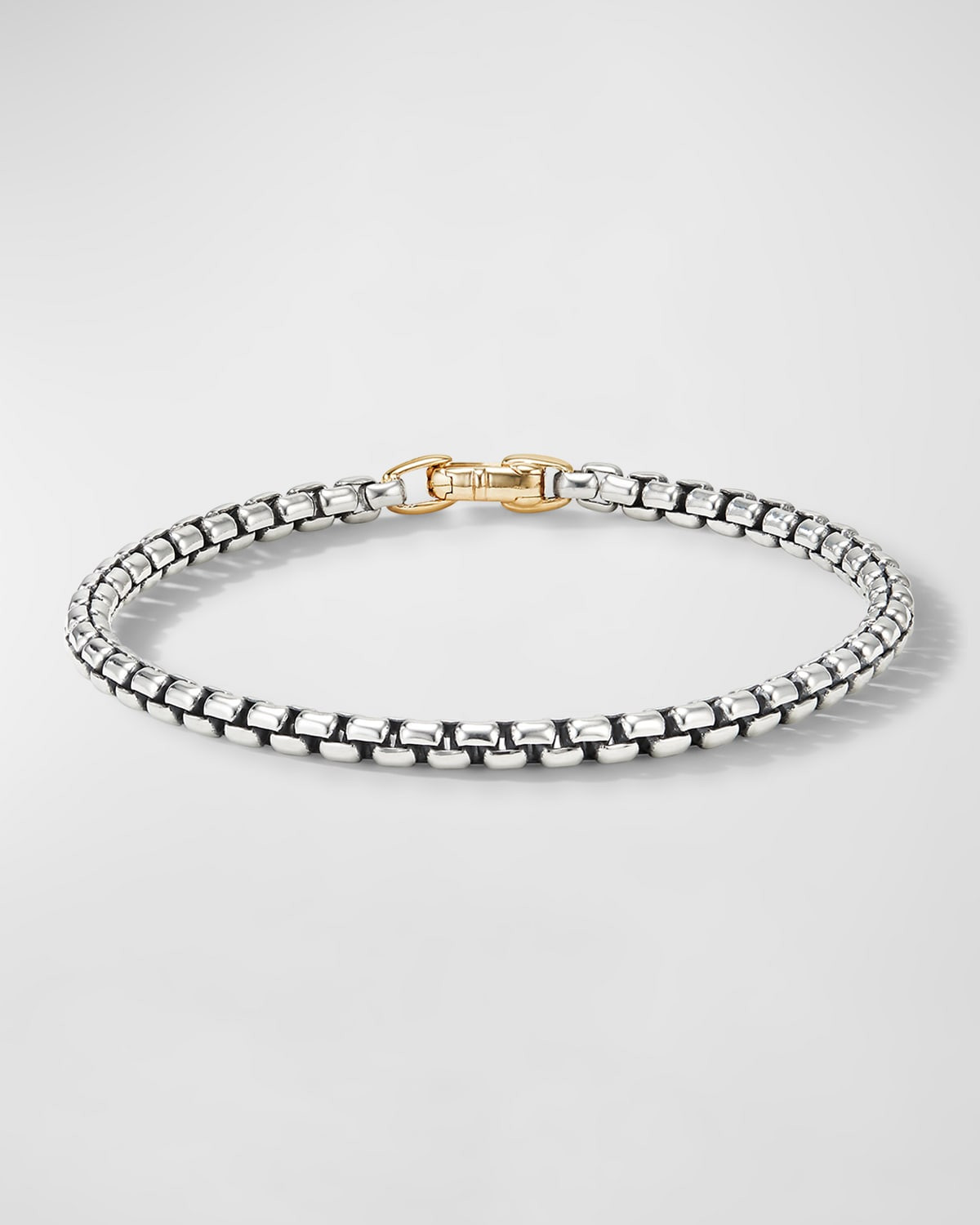 DY Bel Aire Bracelet in Silver and 14k Gold, 4mm | Neiman Marcus