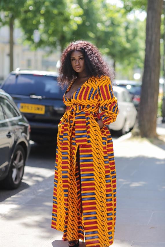 plus size african jumpsuit