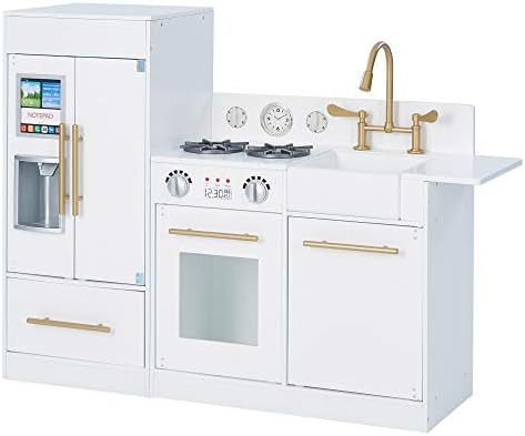 Teamson Kids Little Chef Chelsea Modern Play Kitchen Toddler Pretend 2 pcs Play Set with Accessories | Amazon (US)