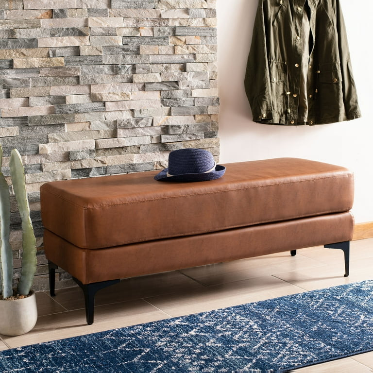 Safavieh Elise Rustic Chic Rectangular Bench, Brown | Walmart (US)