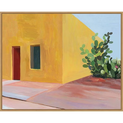 28" x 23" Tuscan Valley II by Aimee Wilson Framed Canvas Wall Art Print - Amanti Art | Target