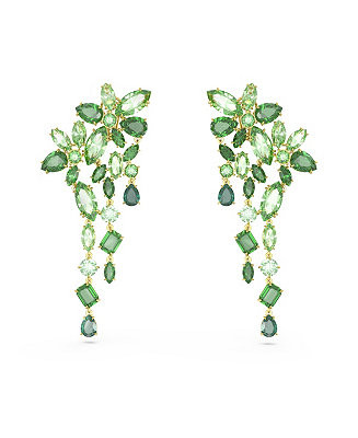 Swarovski Crystal Mixed Cuts Gema Drop Earrings - Macy's | Macy's
