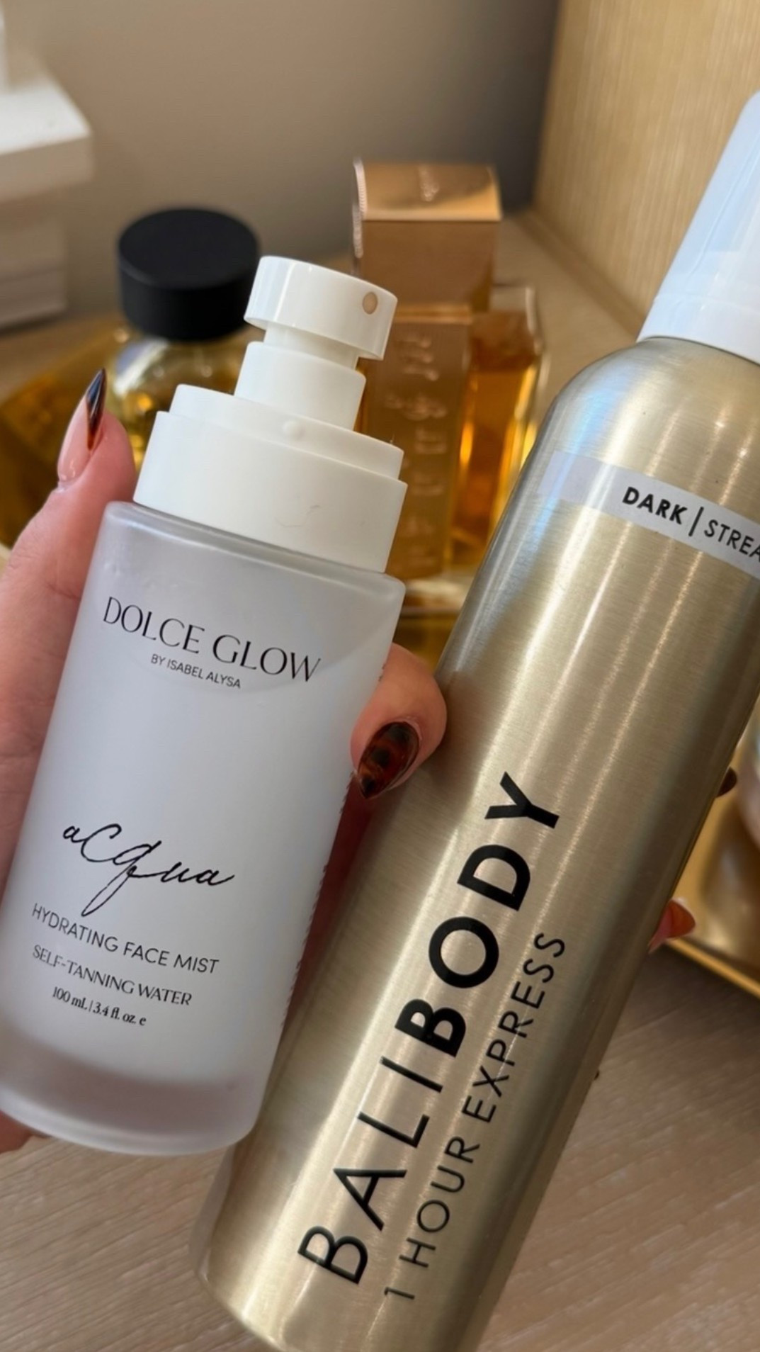Love this combo for a gorgeous glow! I use the mist on my face and it doesn’t make me breakout 🫶🏻
