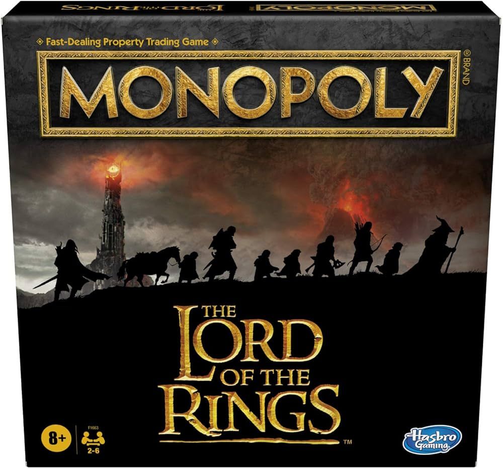 Hasbro Gaming Monopoly: The Lord of The Rings Edition Board Game Inspired by The Movie Trilogy, P... | Amazon (US)