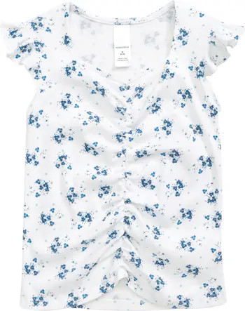 Kids' Ruched Organic Cotton Blend Top | Nordstrom
