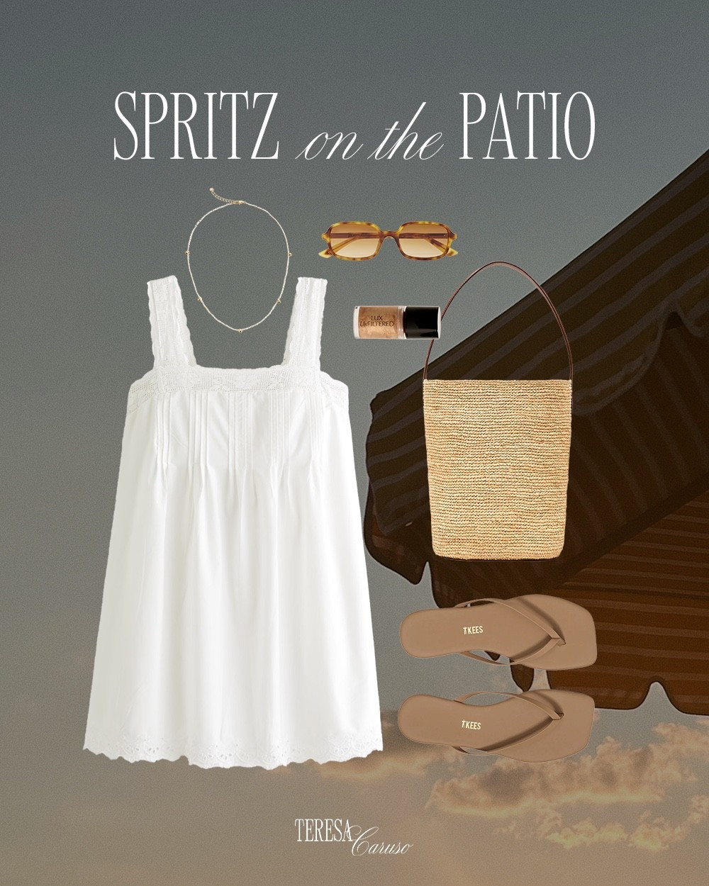 Spritz on the patio outfit inspo 🤍

Summer outfits, comfy dresses, vacation outfit