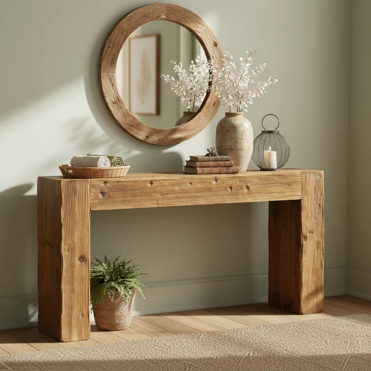 63-Inch Solid Wood Console Table | Wayfair North America