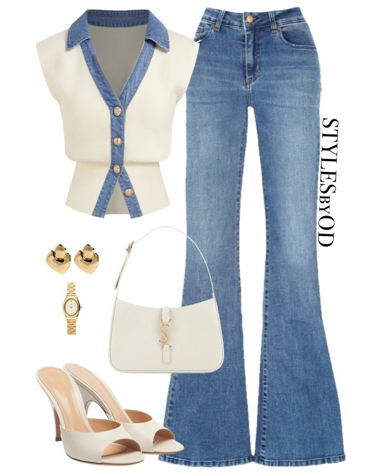 DENIM & CREAM DREAMS 🍦💙

This ensemble is the ultimate Cool Old Money uniform for a Sunday brunch, a gallery walk, or an elevated casual office day. It’s effortless, polished, and taps into the Mixed Texture trend dominating the 2026 runways☕️ 

#LTKstyletip #LTKfashion #WorkWear #CasualChic

#LTKSeasonal #LTKmomlife #LTKootd